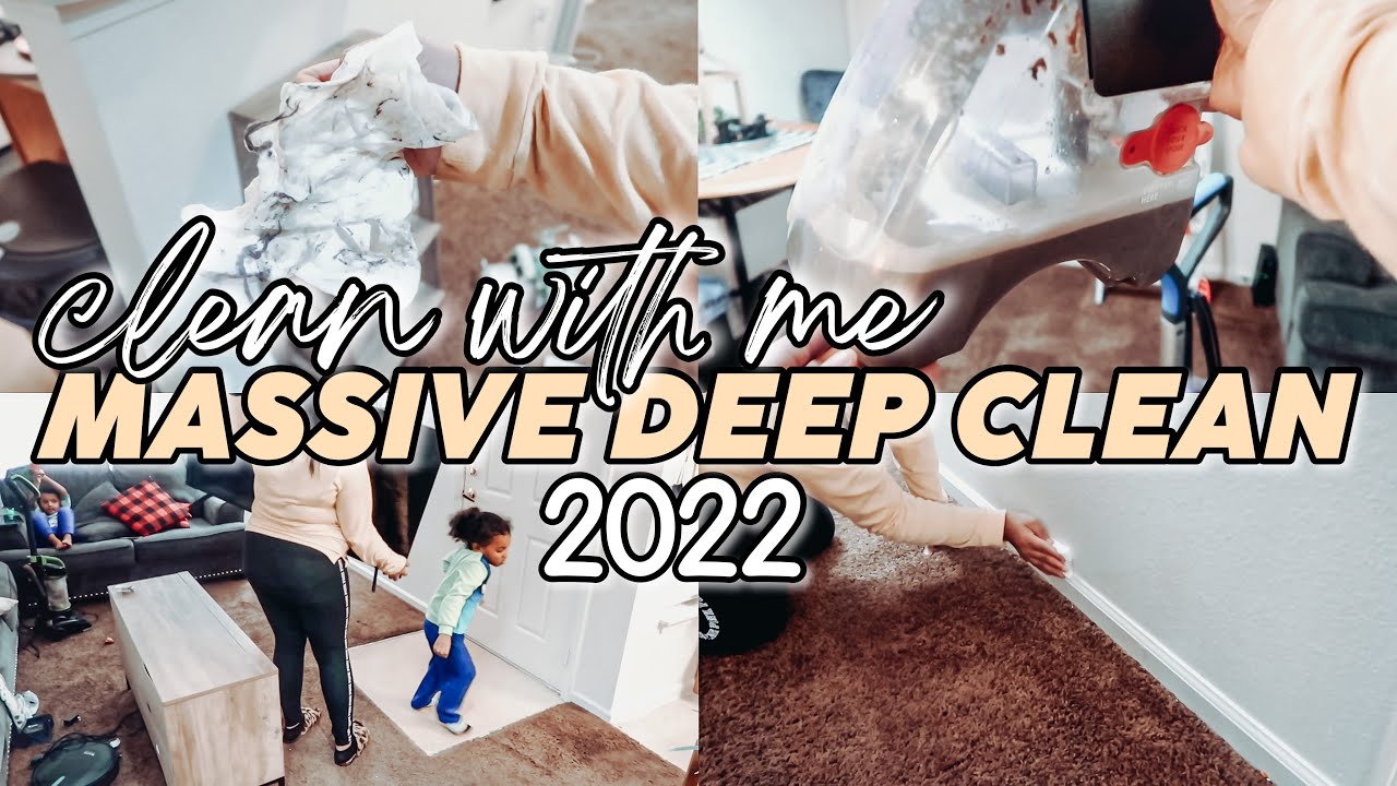 2022 MASSIVE DEEP CLEAN WITH ME! Extremely Motivating Cleaning!!