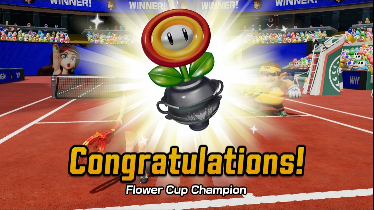 MARIO TENNIS FLOWER CUP SINGLE