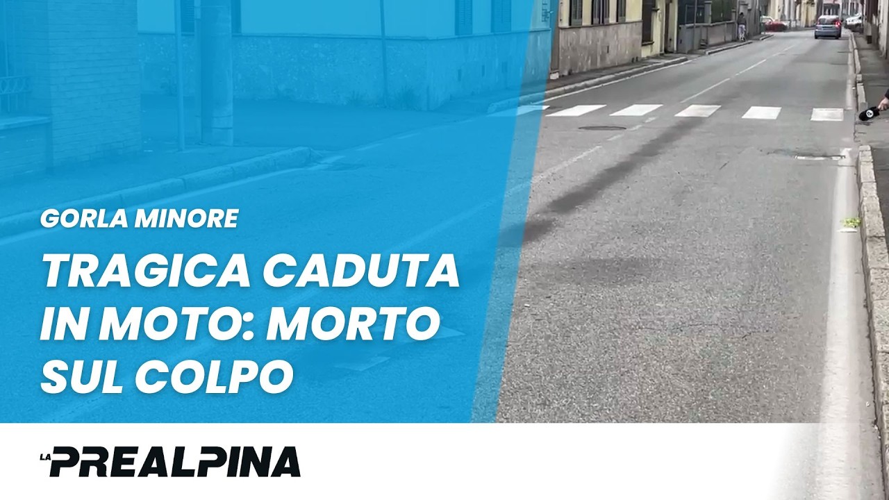 Gorla Minore | Tragica caduta in moto: morto sul colpo