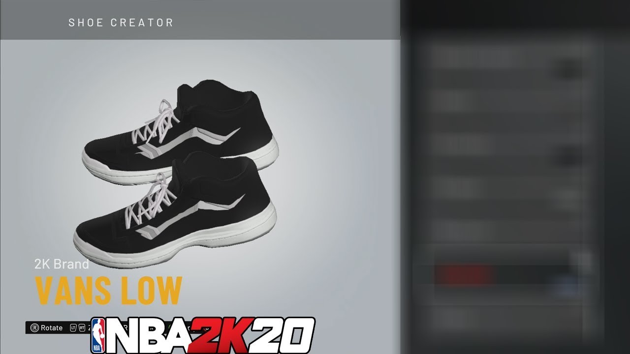 NBA 2K20 Shoe Creator Vans Low Top 🔥👟🔌