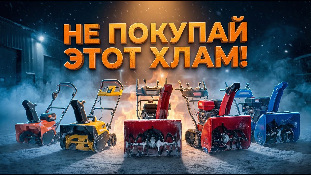 ТОП-5 СНЕГОУБОРЩИКОВ 2026: Какой реально чистит?
