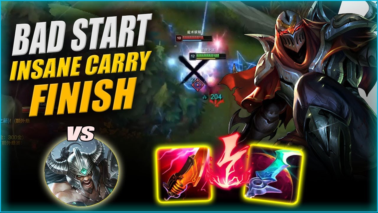 FANREN ZED - INSANE COMEBACK GAME | ZED MID VS TRYNDAMERE [FULL GAME]