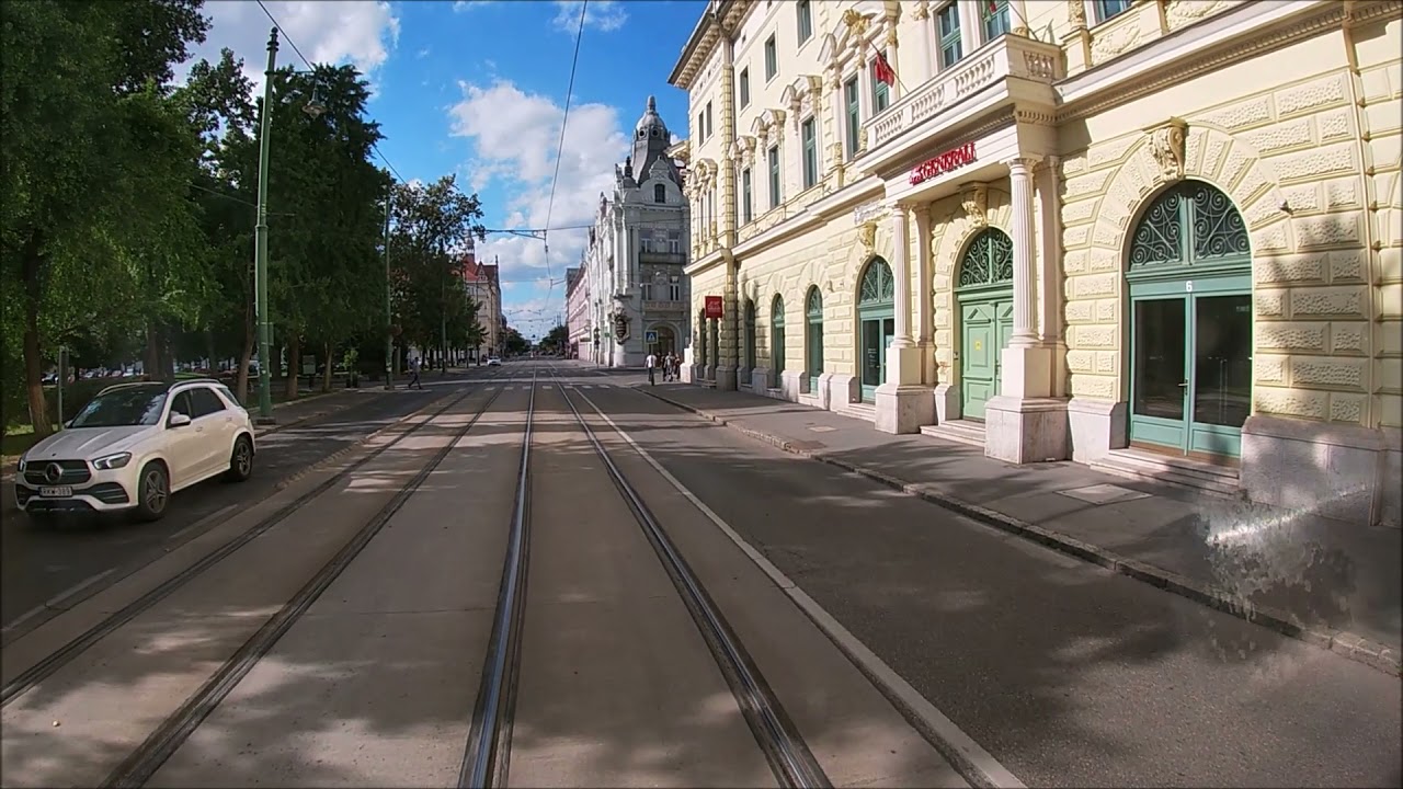 Cab view Szeged , grand tram tour. FVV 