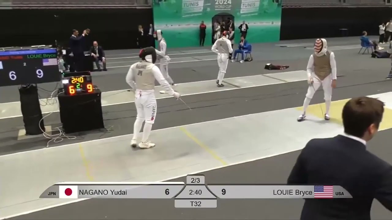Tunis World Cup 2024 SMF - L32 - Nagano Yudai JPN v Bryce Louie USA