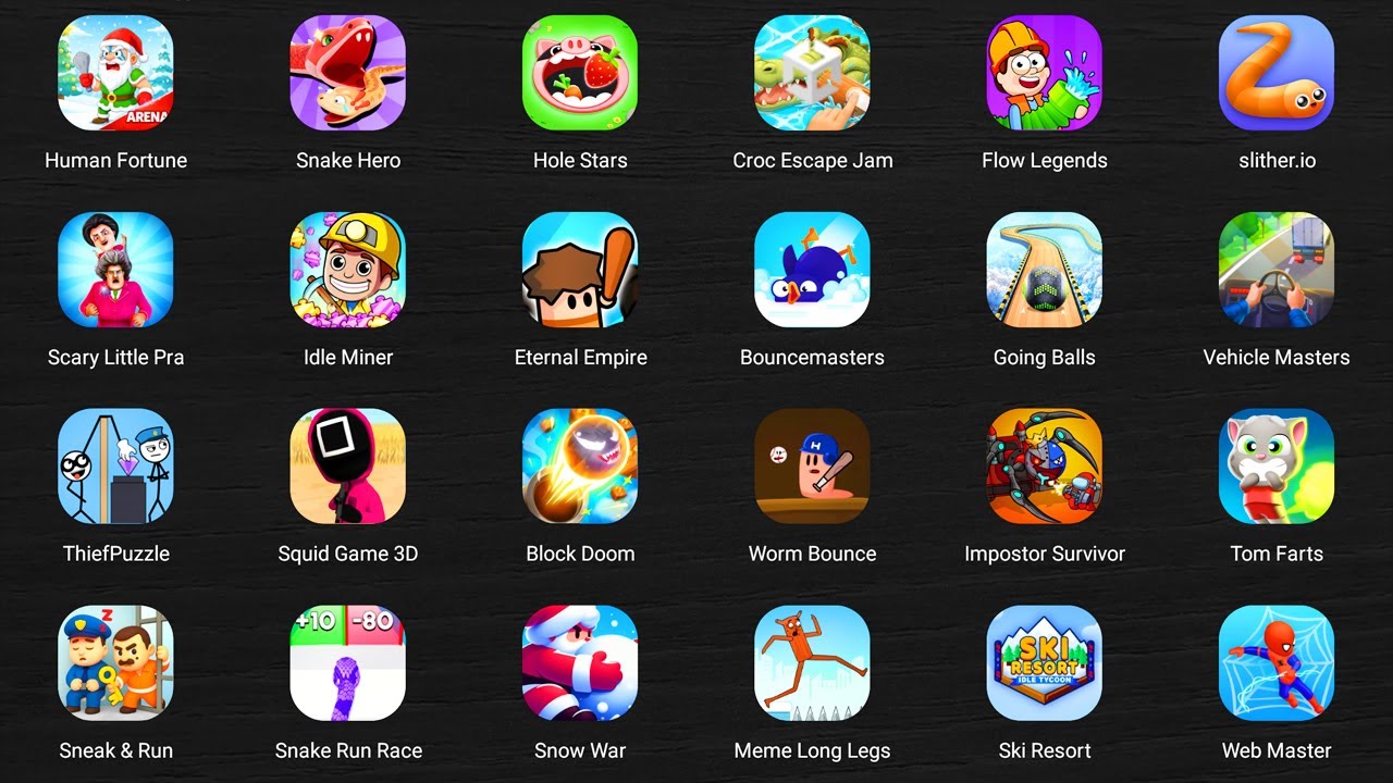 Roblox,Brain Puzzle:Tricky Quest,My Perfect Hotel,The Baby in Yellow,Poppy Playtime 5,Hello Neighbor