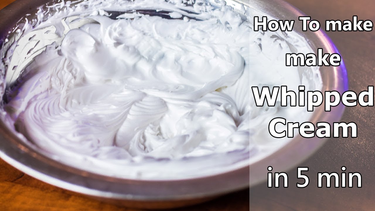 Whipped Cream | How To Make Whipping Cream | Mints Recipes