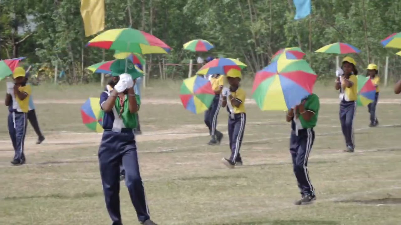 Grade 1 & 2 Umbrella Drill | Colorful Coordination & Fun! l HARMONY 2025 2nd Annual Sports Day