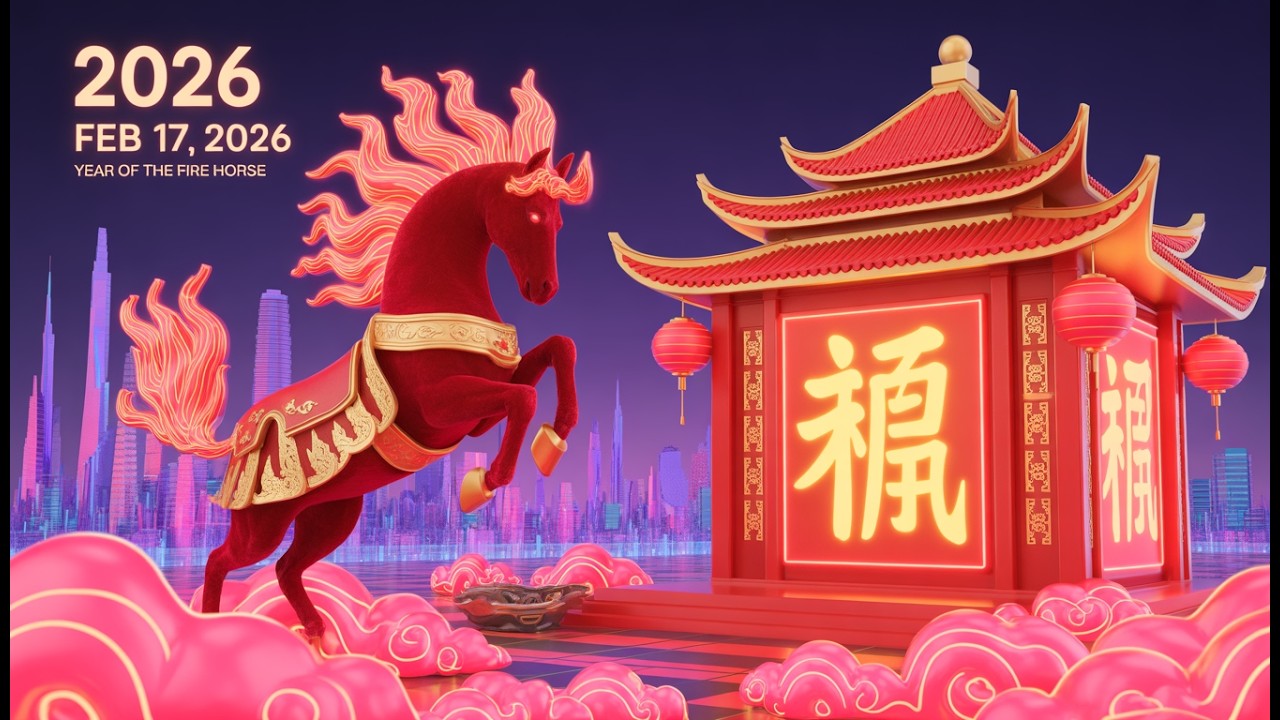 2026 Lunar New Year Music: Year of the Fire Horse 🏮 | Chinese Traditional & Festival Music