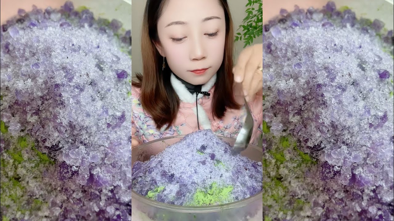 ASMR ICE EATING / ASMR MUKBANG ICE EATING SOUNDS FROM THE FROZEN WATER