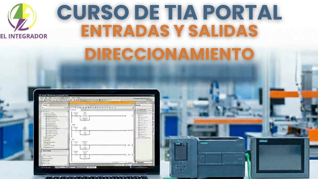 ENTRADAS Y SALIDAS DE UN PLC - CURSO DE PLC SIEMENS EN TIA PORTAL.