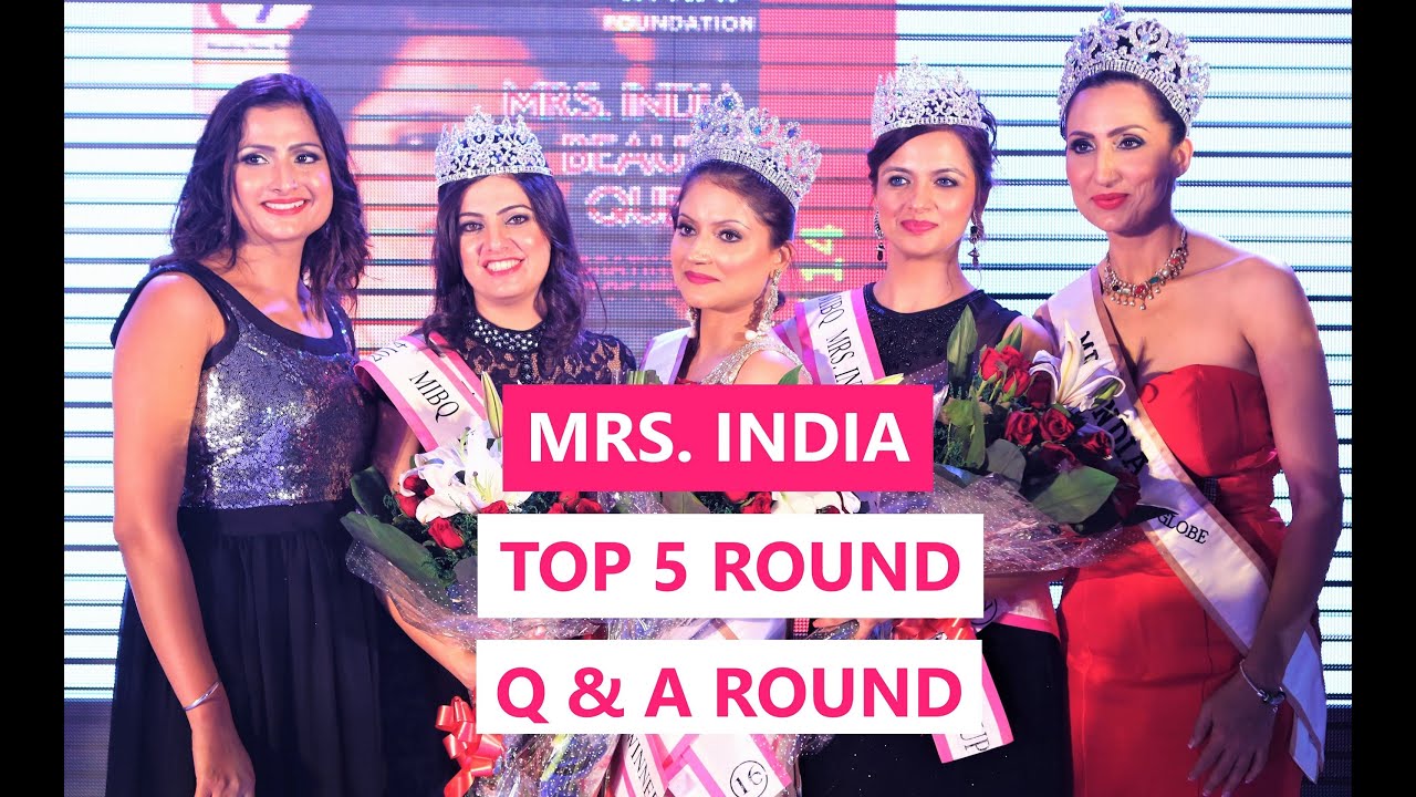 MRS. INDIA QUESTION & ANSWER ROUND  VLOG #33 : Mrs. India Beauty Queen Season 1Top 5
