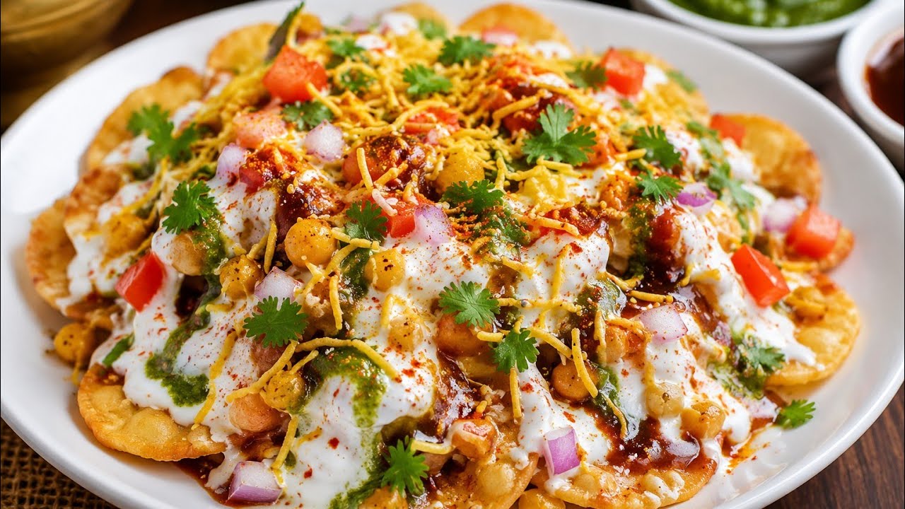 #Dehli street style matar papdi chaat kha li to dusri chaat bhul jayenge 🤗.