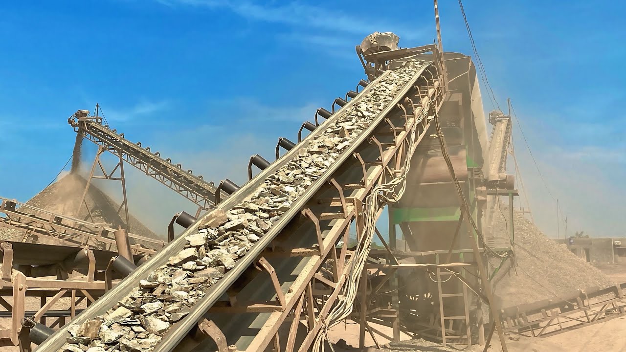PLAYING with GIANT Rocks 🪨 ASMR Rocks Quarry CRUSHING Operations primary Jaw Crusher in action 