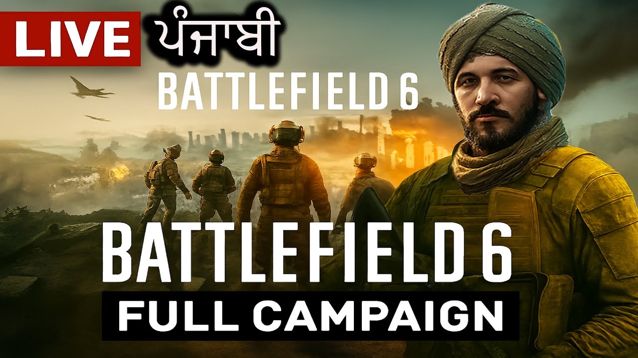 LIVE  Call of Battlefield 6 Full Campaign  Punjabi Stream  BhullarPlays (shortsLive)