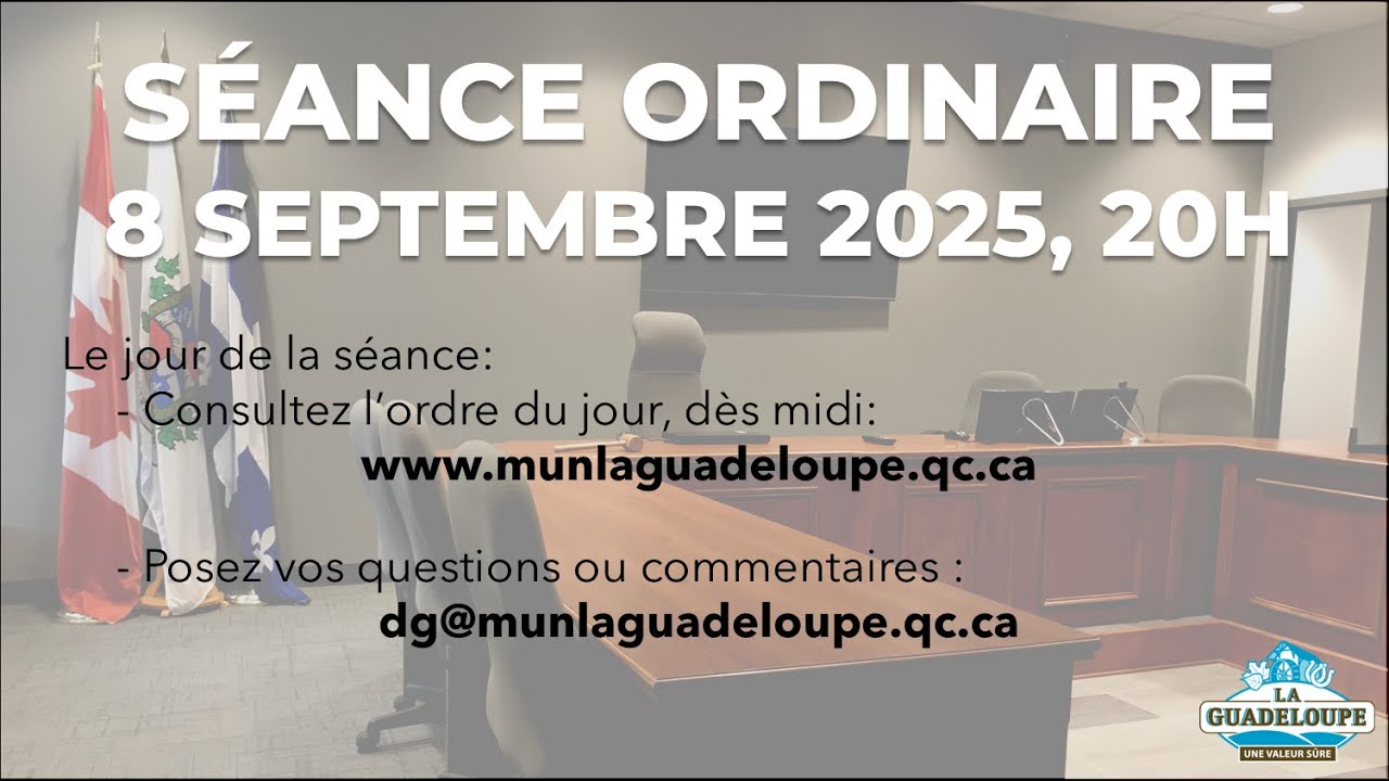 Séance ordinaire La Guadeloupe 2025-09-08