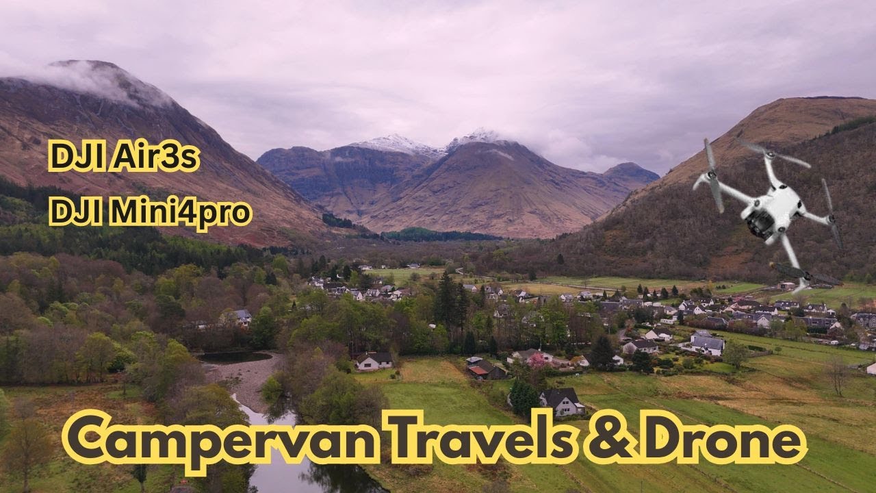 Campervan Travels UK And My Drone [4k] DJI Air3s DJI Mini4pro #vanlife #dronelife