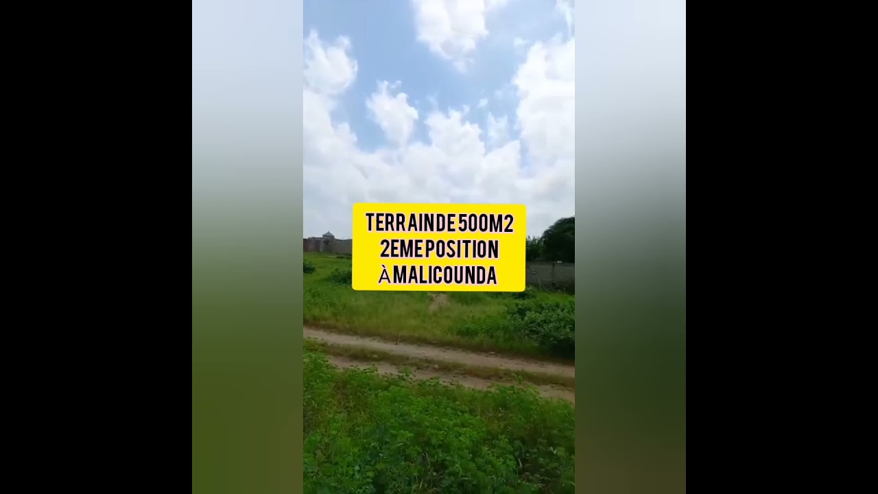 #Terrain de 500m2 &agrave; malicounda