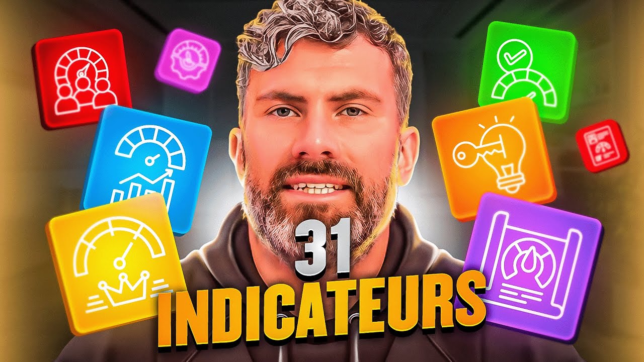 Tableau de Bord : 31 Indicateurs Concrets (Finance, RH, Commerce, Marketing, Produit, Client)
