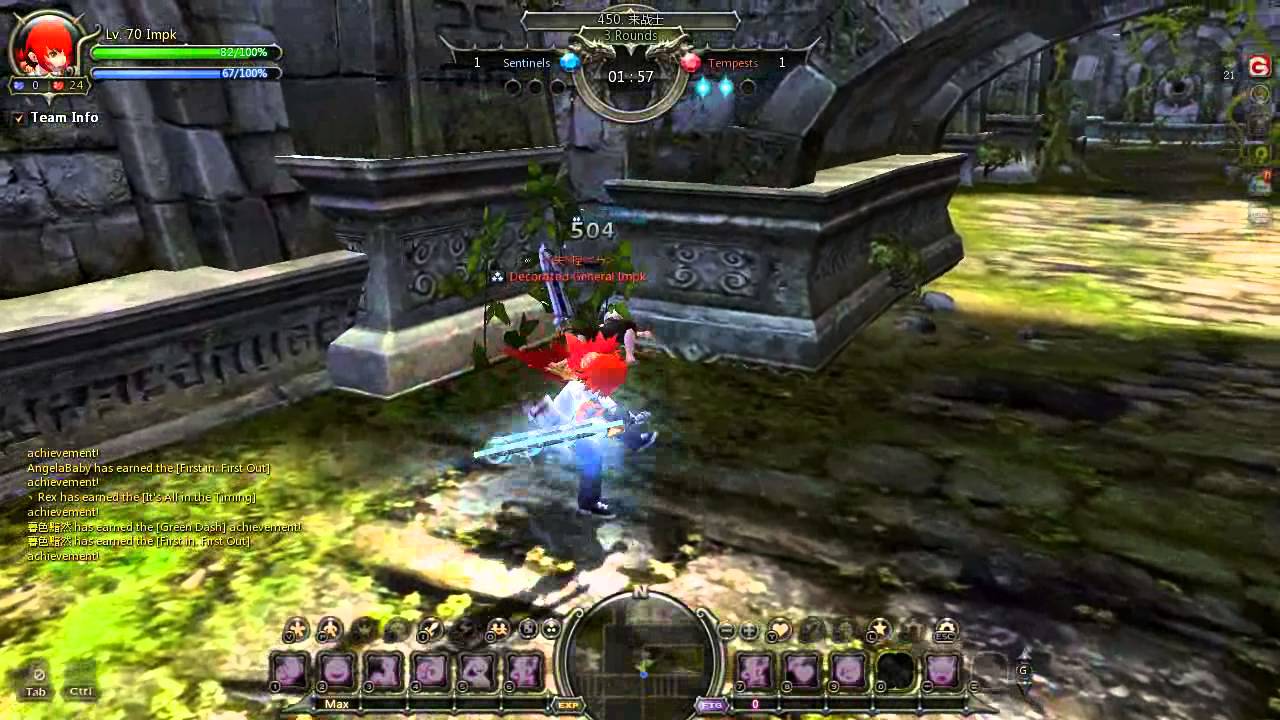 Dragon Nest - PVP - lvl 70 Destroyer vs lvl 70 Gladiator