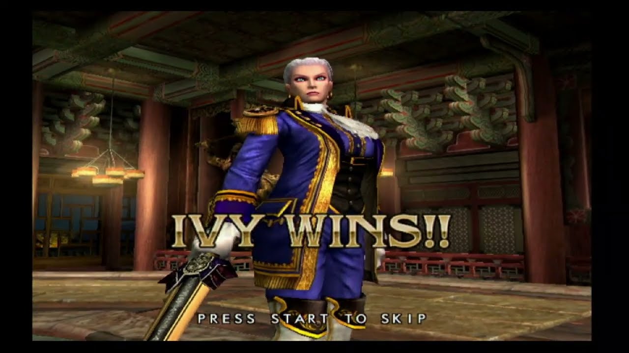 Soul Calibur II(Gamecube)-Ivy vs Seung Mina 