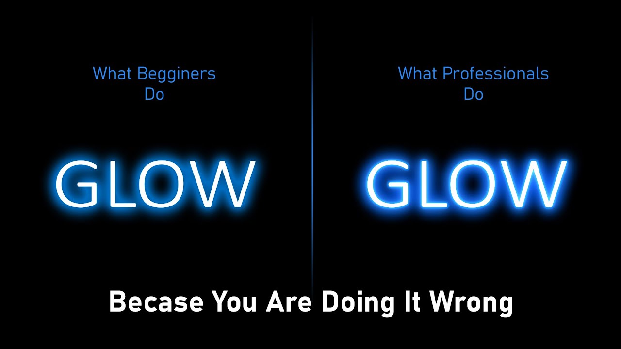 Cinematic Glow Technique For Titles | After Effects Tutorial