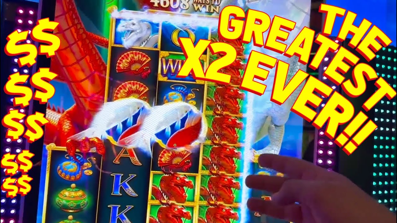 ДЖЕКПОТ И РУЧНАЯ ОПЛАТА И ПОВТОРЕНИЕ!! с VegasLowRoller на игровом автомате River Dragons Jade!!