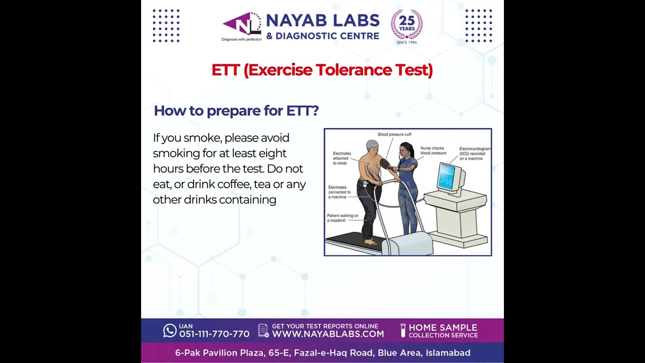 What is an ETT-Exercise Tolerance Test & How it is done? | Best Animated Video | Nayab Labs