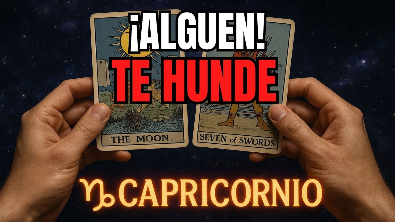 CAPRICORNIO♑UNA VERDAD TERRIBLE SALE A LA LUZ… MIRA QUIÉN TE QUIERE HUNDIR #tarot