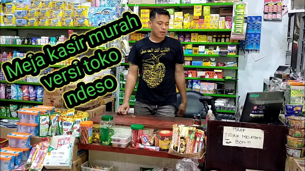 Review meja kasir murah toko sembako ndeso//versi warung saya