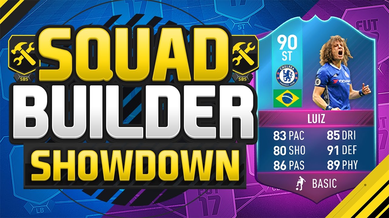 FIFA 17 SQUAD BUILDER SHOWDOWN!!! SBC DAVID LUIZ AT STRIKER!!! FUT Birthday SBC David Luiz