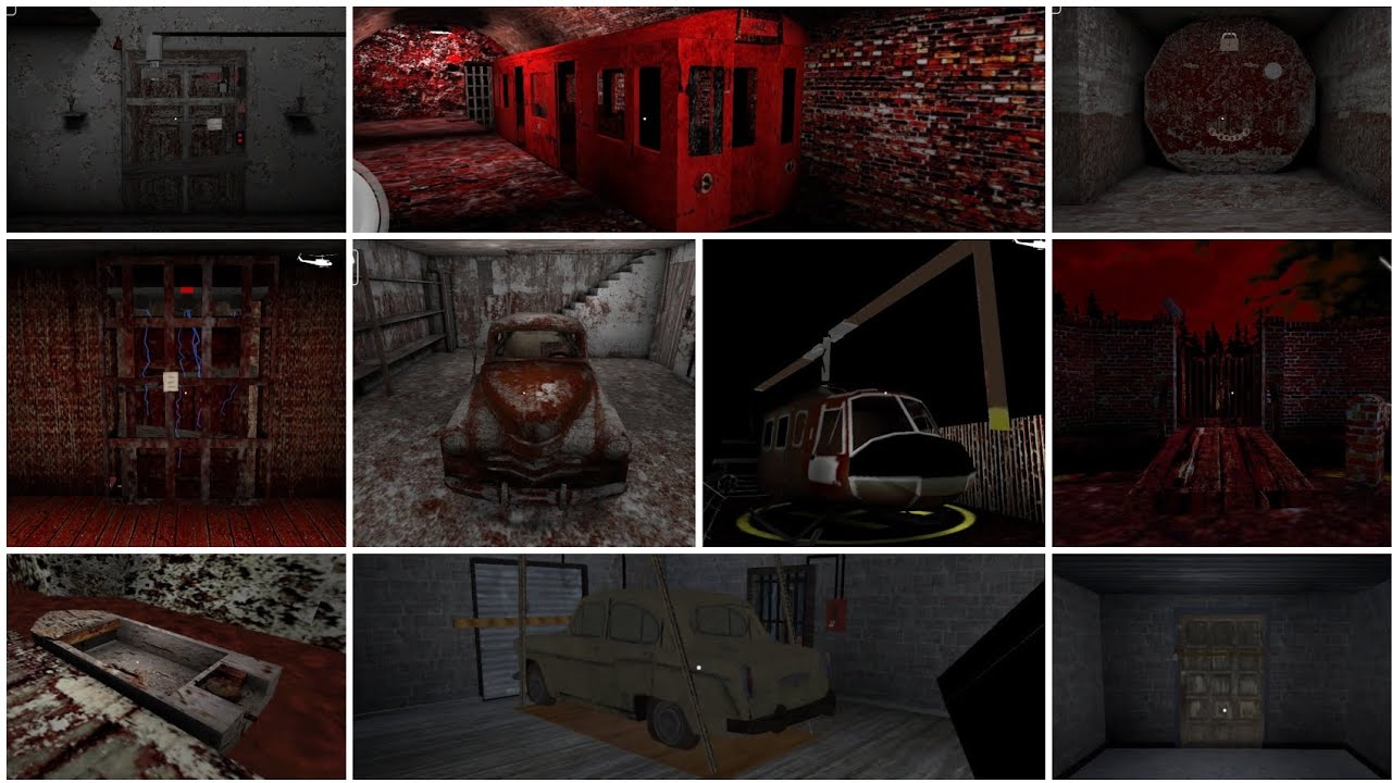 Granny 1,2,3,4 All types Escape 😱🔥#granny #nightmare 