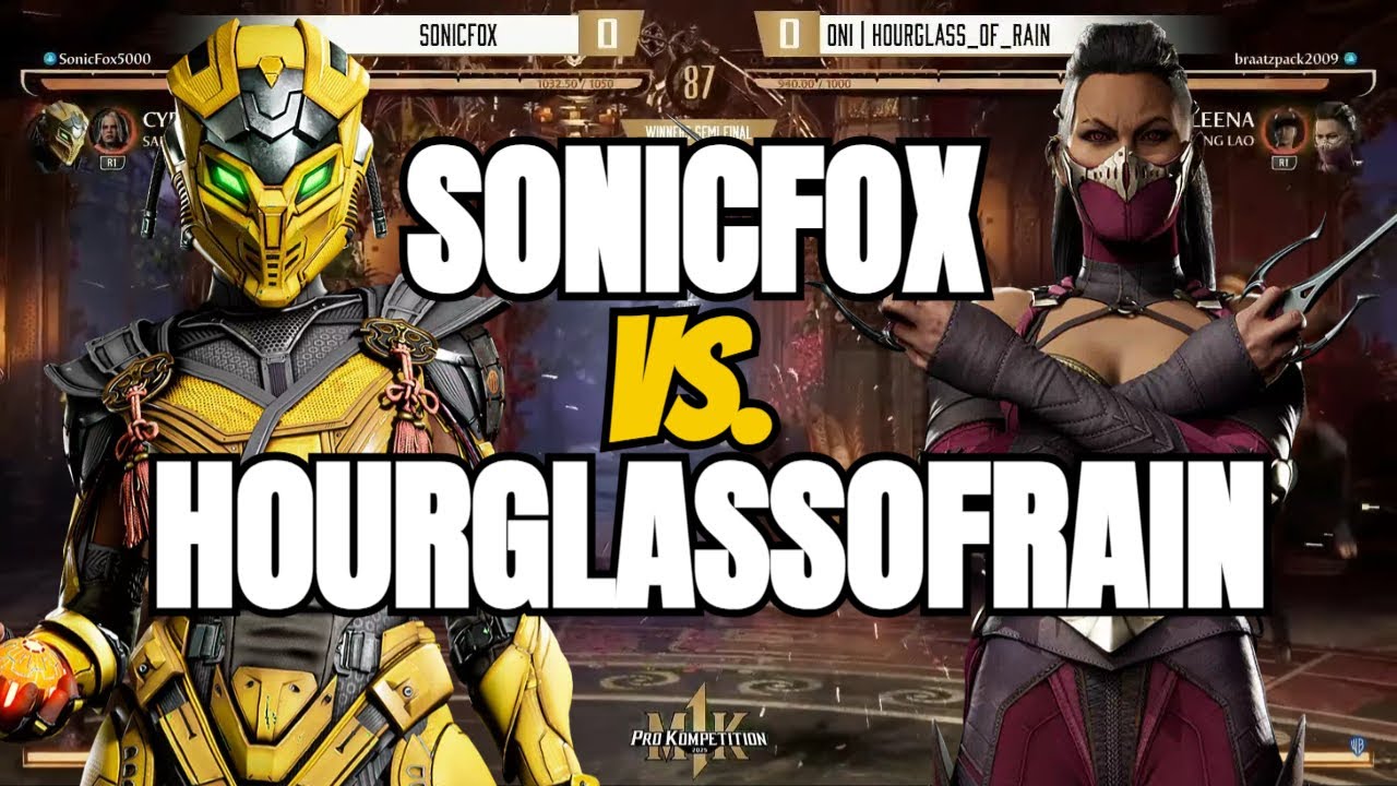MK1: SONICFOX VS HOURGLASSOFRAIN | Cyrax vs Mileena | Pro Kompetition Mortal Kombat 1