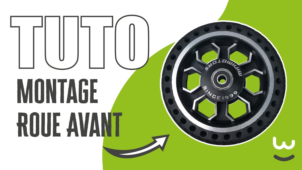 TUTO : Montage d'un pneu plein sur la jante avant d'une Dualtron mini