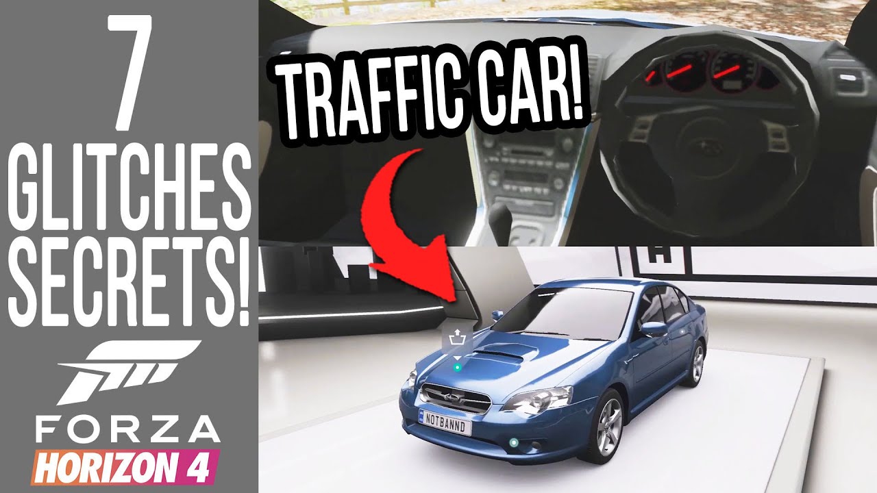 Forza Horizon 4 - 7 Secrets, Glitches & Easter Eggs! TRAFFIC CAR SHOWCASED!