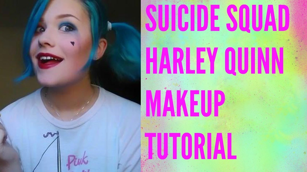 Suicide Squad Harley Quinn makeup tutorial