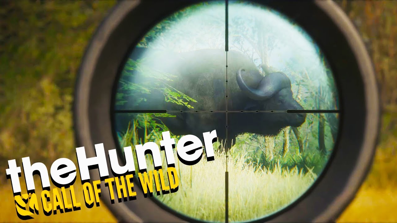 Hunting GIANT BUFFALO on the African Savanah - The Hunter Call of the Wild Gameplay