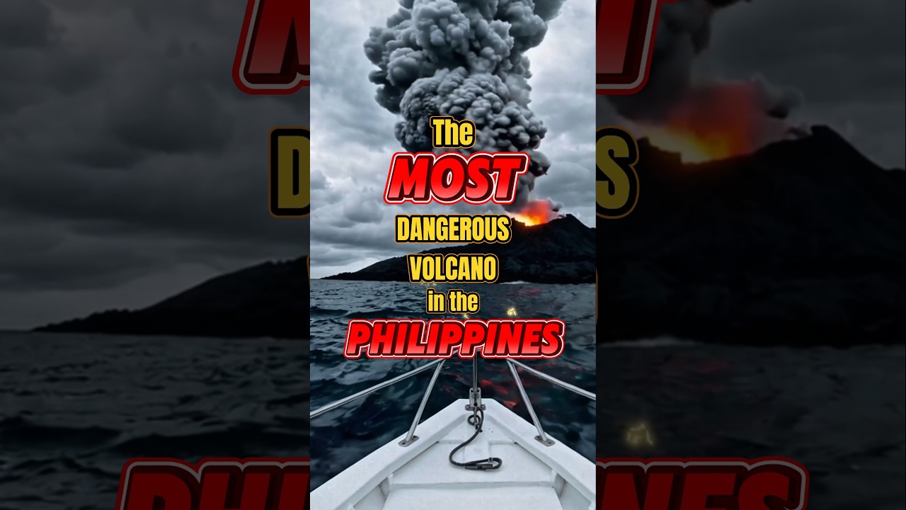 The MOST Dangerous Volcano in the Philippines! Could Erupt Anytime! 🌋😨 #philippines #shorts