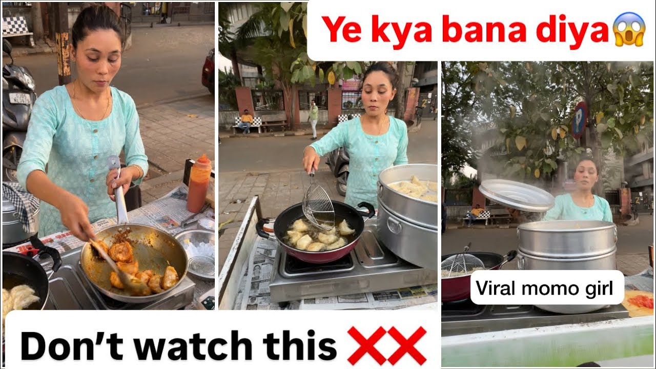Viral momo girl ne ye kya bana diya😱