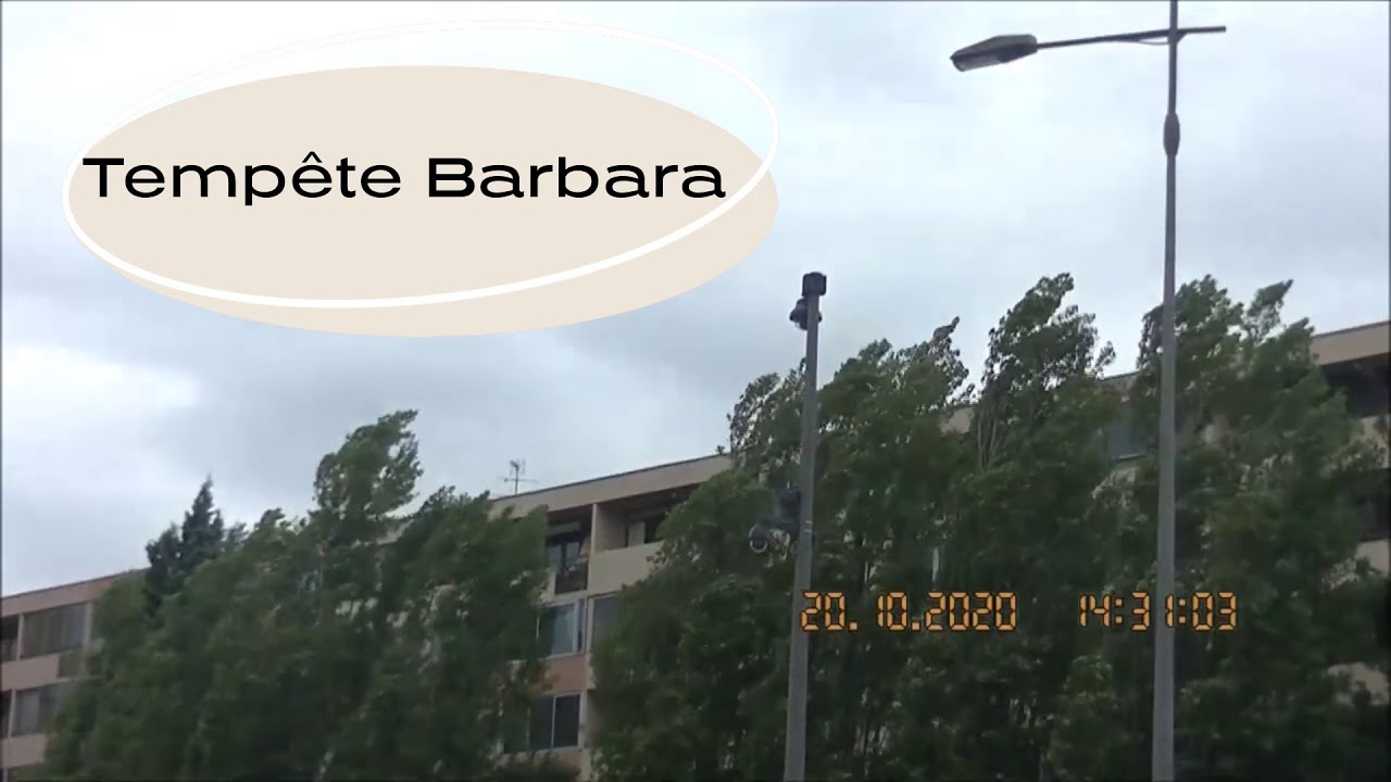 Toulouse et la tempête Barbara. Chronologie de la journée du 20 octobre 2020