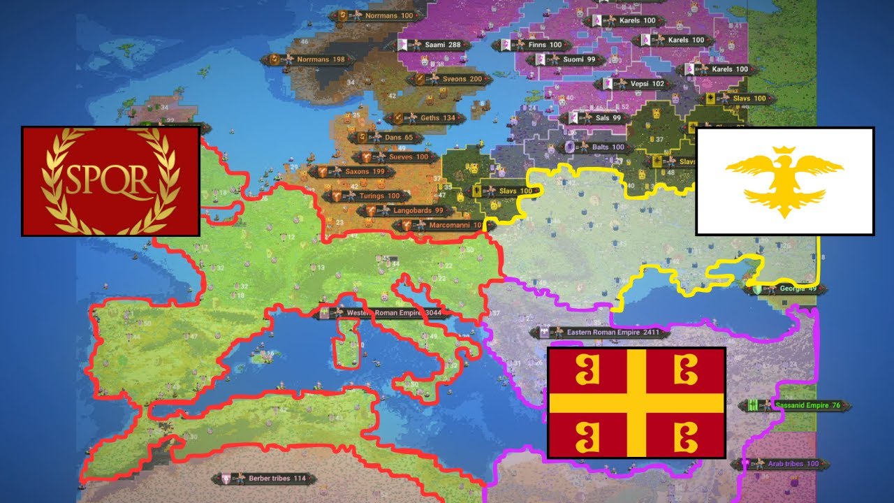 400 AD | WAR OF KINGDOMS - WorldBox Timelapse