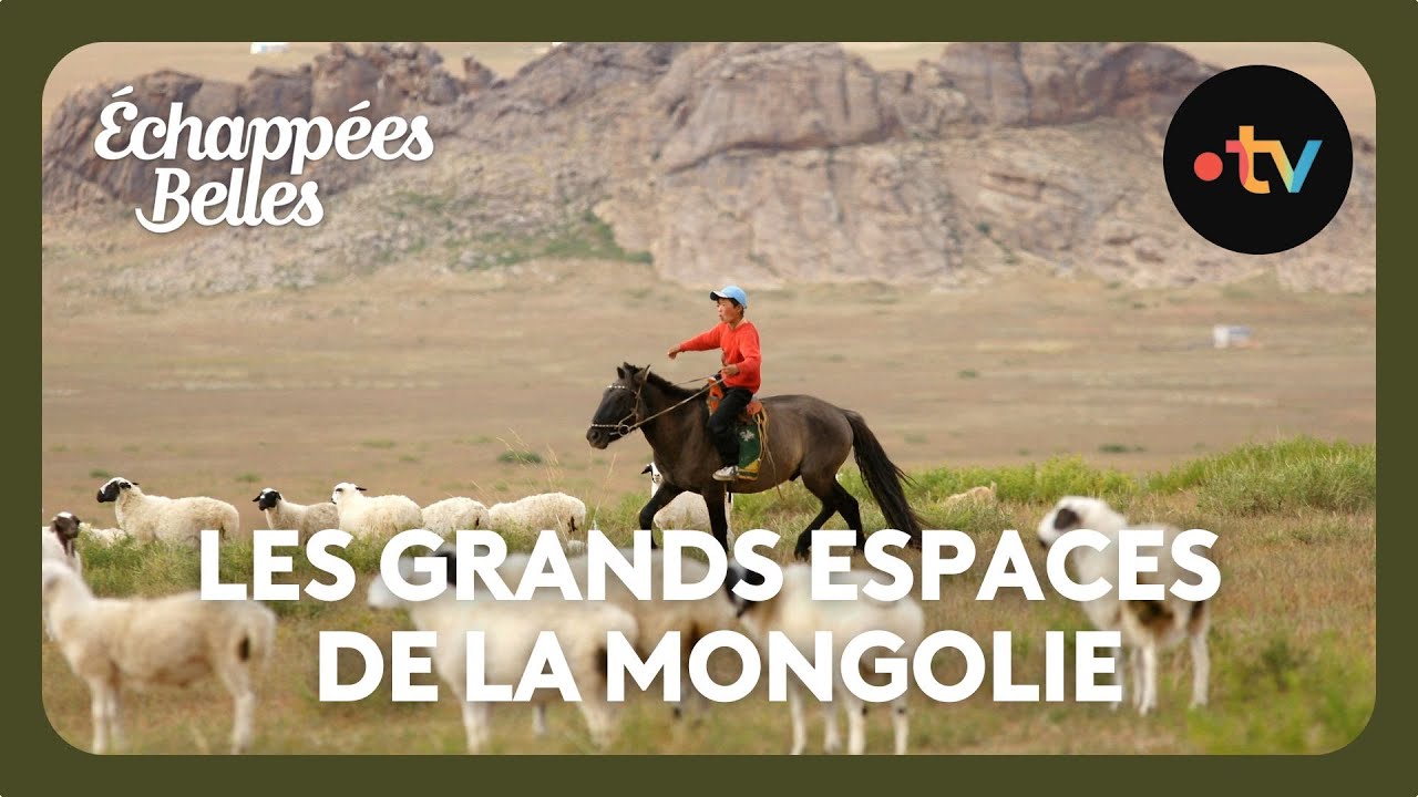 Les grands espaces de la Mongolie - Échappées belles 4K