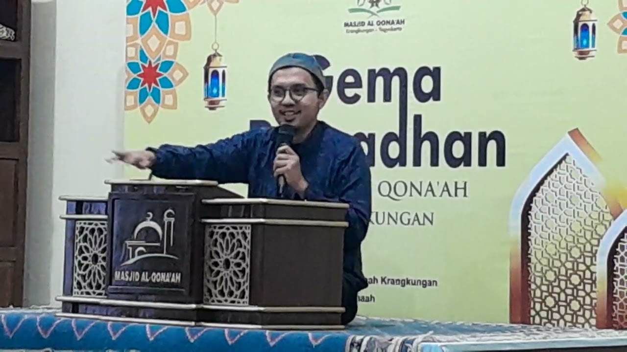 Ustadz HANAN WASKITHA, Lc // Kajian menjelang buka puasa di Masjid Al Qonaah 