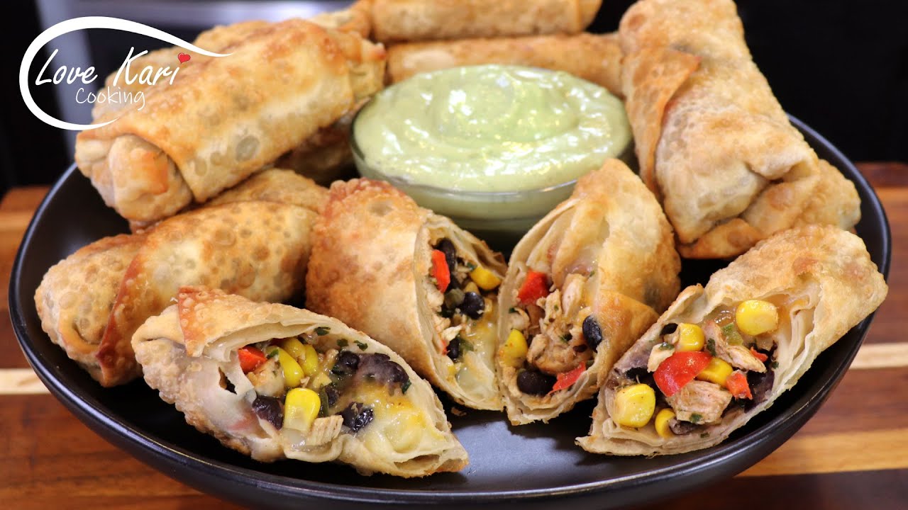 Southwest Chicken Egg Rolls Chili's Copycat Recipe Southwestern Eggrolls