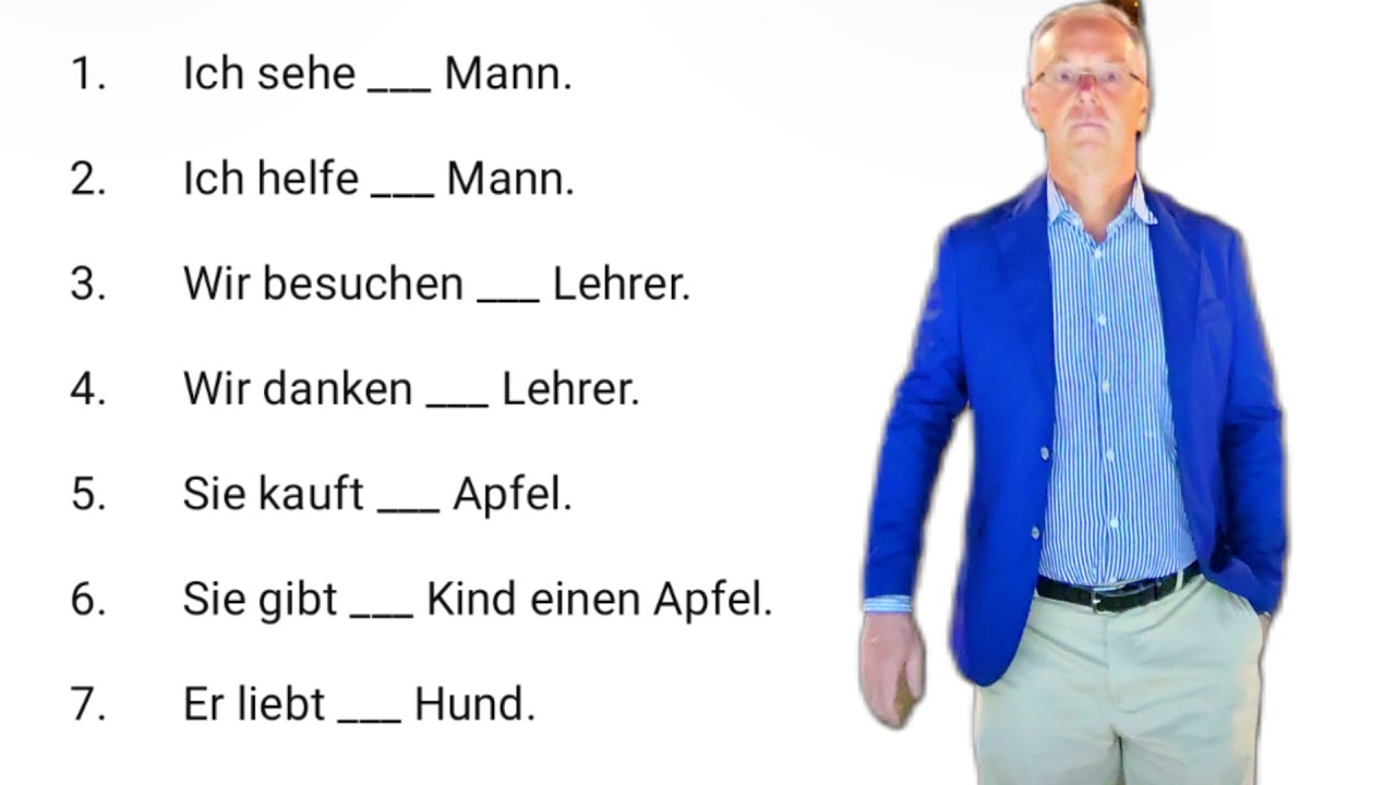 Deutsch lernen, #deutschlernen #dativ #akkusativ