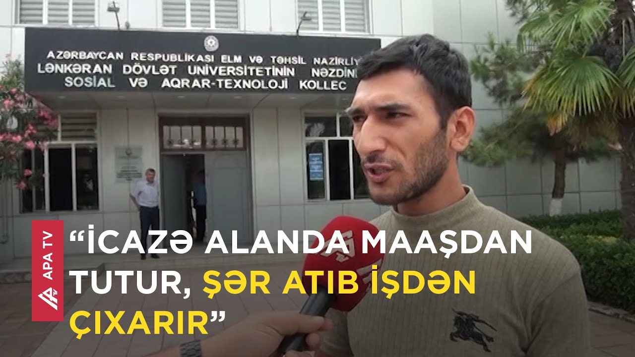 Lənkəran Sosial və Aqrar-Texnoloji Kollecində nə baş verir? – APA TV