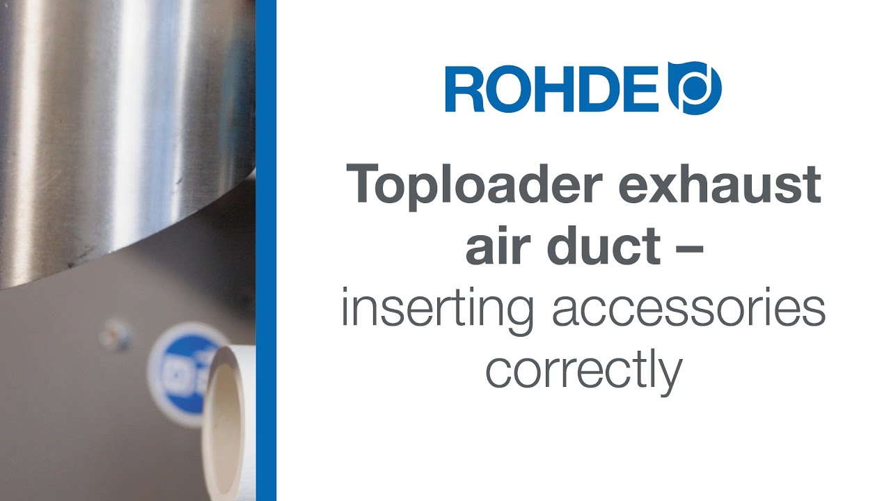 Exhaust air duct to protect the kiln – using the exhaust air socket in practice | ROHDE Product Info