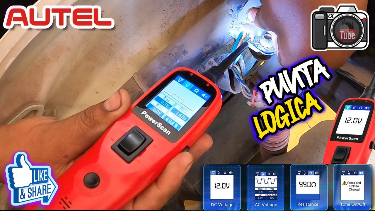 185 | AUTEL PS-100 LÁMPARA LÓGICA TODO EN 1