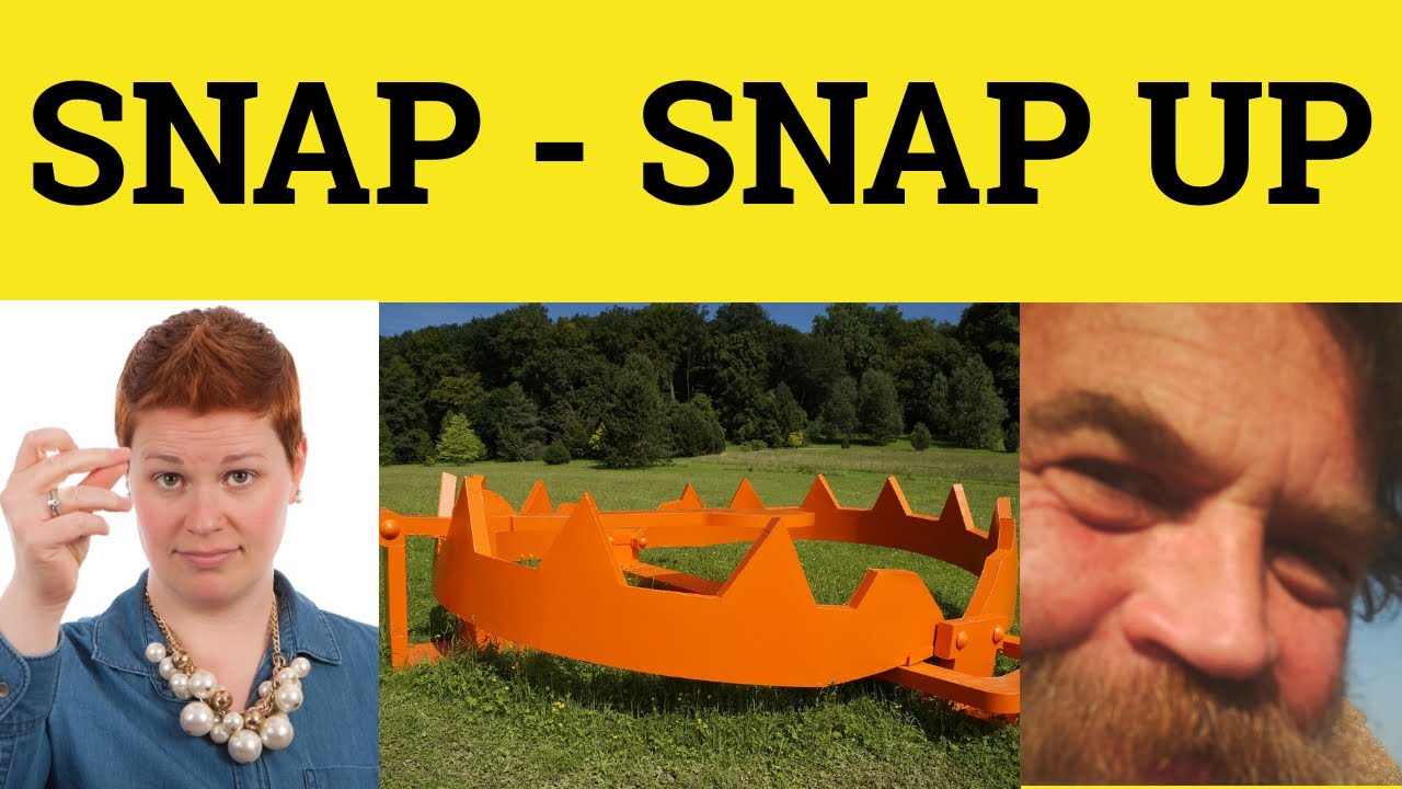🔵 Snap Meaning, Snap Up Definition Snap Examples, Vocabulary IELTS CAE CPE British English