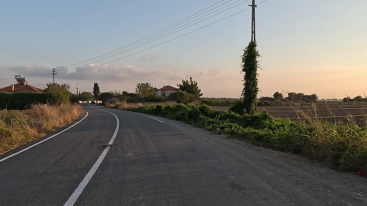 Samsun Bafra'da  Koşu köyü ve Karıncak köyü Yolu