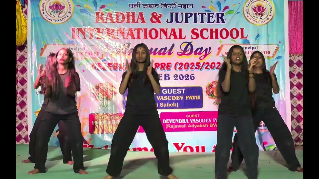 Radha & Jupiter International School Annual Day (2025-26) Bam bhole bam bam Song #school